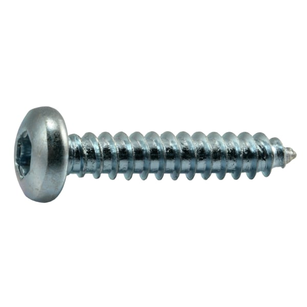 Midwest Fastener Sheet Metal Screw, #10 x 1 in, Zinc Plated Steel Pan Head Torx Drive, 30 PK 37025 - main